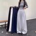 Lazy Style Wide-Leg Pants For Women, Autumn Winter New High-Waist Draped Straight-Leg Casual Floor-Length Loose_ecoleips.com