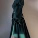 Elegant Long Sleeve A-Line Dress With Bubble Sleeves & U-Neck - Soft Polyester Blend Flowy Maxi Dress For Women, Comfortable Spring Outfit_ecoleips.com