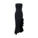 2025 European American Style Summer New Cross-border Strapless Dress With Ruffled Edges Side Slit, Elegant And_ecoleips.com
