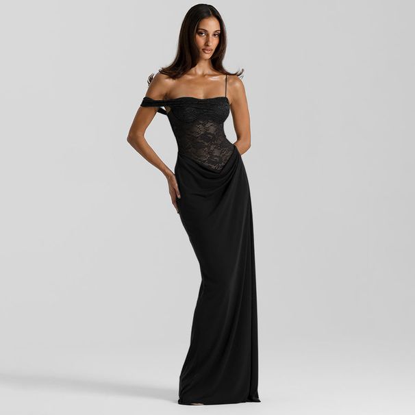 European And American Summer Sexy See-through Body Dress for Women Lace Suspender Hot Girl Style Wholesale_ecoleips.com