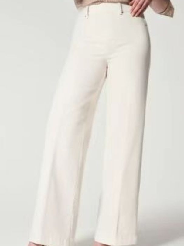 K Fashion Women's Wide Leg Mid Waist High Elastic Waisted Jeans_ecoleips.com