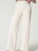 K Fashion Women's Wide Leg Mid Waist High Elastic Waisted Jeans_ecoleips.com