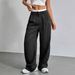 High Waisted Striped Suit Pants for Women European And American Style Straight Leg Fashion Casual Commuting Trousers 2025 New Arrival_ecoleips.com
