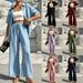 Women's Loose Casual Two-Piece Suit Solid Color European Style Spring/Summer Set_ecoleips.com