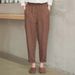 Suitable For All Seasons Lin Harem Wom, Summer Thin New Style, High-End Loose Fit, Petite Casual High-Waisted Plus Size Cropped Pants For_ecoleips.com