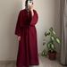 Muslim Women's Fashion Tie Waist Loose Top And Skirt Set Casual Polyester Spring 2026 Women's Clothing_ecoleips.com
