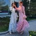 Women's Clothing V Neck Ruffled Long Sleeved Elegant Floral Dress_ecoleips.com