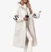 rge collar down jacket with hood and long style for winter, slim waist and knee length thickened women's coat_ecoleips.com