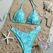Women's Clothing Shell Print Lace-Up Bikini Set –Sleek Lines, Confident Silhouette Sexy & Fresh Two-Piece Swimwear For Women_ecoleips.com