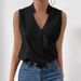 2023 Foreign Trade Cross-Border New Clothing Casual V-Neck Regular Pullover Solid Color Multi-Color Women's T-Shirts_ecoleips.com