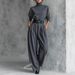 2025 Spring Autumn New Minimalist Style Solid Color Long-Sleeve Cotton Base Shirt With Back Seam And Matching Pants_ecoleips.com