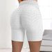 Women's Clothing High Waist Hip Sports Jacquard Bubble Yoga Pants Five Point Elastic Large Size Shorts For Women_ecoleips.com