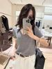 Fake Two-piece Cable Knit Sweater For Women, Style, 2026 Summer New European Fashion Women's Base Shirt, Trendy_ecoleips.com