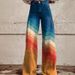 Women's plus Size Faux Denim Wide Leg Pants 3D Printed Casual Flare Pants Popular Style Cross Border Foreign Trade_ecoleips.com