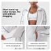 Women's Quick Drying Tennis Jacket Long Sleeved Running T-Shirt Sports Top Outdoor Badminton Slimming Fitness Wear_ecoleips.com