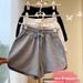 Women's High-Waisted Wide-Leg Pants Style Summer Casual Loose Fit Sports Shorts Outerwear For Students_ecoleips.com