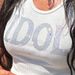 IDOL Rhinestone Letter Pattern Print 2024 Sexy Summer White Cute Y2k Aesthetic Harajuku Sleeveless Crop Top Tank Tops Streetwear_ecoleips.com