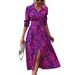 Women's Cinched Waist Pleated Fashionable Waist-Cinching Tie Dress_ecoleips.com