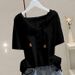 Cotton Hooded Short-sleeved T-shirt Women's 2026 Spring And Summer New Loose And Thin Versatile Pullover_ecoleips.com
