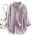 Women's Light Luxury Tencel Long Sleeved Shirt Spring Summer Loose Fit Breathable Casual Sun Protection Clothing Stylish Design_ecoleips.com