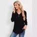 2026 New V-neck Loose Long-sleeved Hooded Sweater Jacket_ecoleips.com