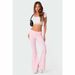 Suitable For All Seasons 2024 New Fashion Solid Color Comfortable Slim Fit Low Waist Flared Pants For Women_ecoleips.com