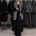 New Contrasting Color Jumpsuit Scarf Double-sided Coat Extended Loose Thickened Warm Wool Coat Women_ecoleips.com