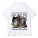 Hide Your Wife, Alpha Werewolf Is Coming! Funny Werewolf Meme T-shirt, Trendy Casual Hip-hop Women's Short-sleeved Shirt.Y2K Top_ecoleips.com