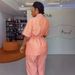 Women's Stripe Lapel Shirt & High-Waisted Wide-Leg Pants Set – Spring Casual Outfit (Blue/Pink/Coral, Sizes S-XXL)_ecoleips.com