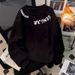 Men's Crew Neck Sweatshirt Fleece Lined Thickened Base Layer Cool And Stylish Minimalist Print High Street Sports Top for Autumn Winter_ecoleips.com