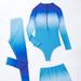 Women's Clothing Three-Piece Wetsuit Surfing Suit Dyeing Print Swimwear Zipper Design For Swimming And Water Sports_ecoleips.com