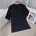 Women's Casual Round Neck Short Sleeve T-Shirt Multi-Color American Style Simple Fashionable Sports Top Solid Printed Loose Fit_ecoleips.com