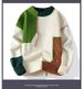 K New Casual Round Neck Sweater Base Knitted Sweater Loose Sweater_ecoleips.com