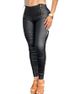 Women's Clothing Lace Stitching Black Tight Trousers Women_ecoleips.com