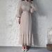 European And American 2025 Elegant Mature Style Women's Spring New Cross-Border Long Pleated Dress_ecoleips.com