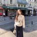 ng2510292 Early Korean-style Women's Short Trench Coat, British-style Stand-up Collar, Waist-cinching, High-end Korean Casual_ecoleips.com