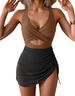Aria Basics 2025 New European And American Style One-Piece Swimsuit, Color Block, Sexy Cross-Strap For Women, Cross-Border_ecoleips.com