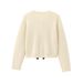 New European And American Women's Clothing Fashion Soft Slim-fitting Crew Neck Long-sleeved Knitted Sweater_ecoleips.com