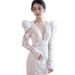 Women's Clothing Lace Fishtail Dress High End Small Tail Wedding Dress_ecoleips.com