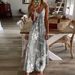 2022wish Cross-border Summer European And American Women's Slim Fit Long Floral Strap Dress For Women_ecoleips.com