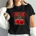 Cherry Leopard Shirts For Women Cute Fruit Cherries Tshirt Vintage Trendy Graphic Tees Aesthetic Short Sleeve Tops_ecoleips.com