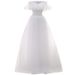 Lightweight Off-The-Shoulder Wedding Dress French White Simple Princess Style Mori Girl Suitable For Outdoor Travel Photography_ecoleips.com