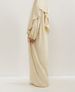 Verve Plus Size Women's New Robe Headscarf Set Spring And Autumn Sleeve Simple Loose Long Dress_ecoleips.com
