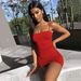 Women's Sexy Bodycon Dress Stylish Cross-Suspender Design Thin Casual Elegant Fashion Suitable For Summer Regular Size_ecoleips.com