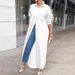 Trendy Oversized Shirt Dress – Women’s Longline Coat For Autumn/Winter, Minimalist & Versatile_ecoleips.com
