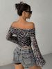 Autumn Women's T-Shirt New Streetwear Fashion Long Sleeves O-Neck Tees Sexy Leopard Backless Female Versatile Knitted Clothing_ecoleips.com