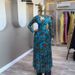 Women's Floral Print Maxi Dress Elegant Long Sleeve Boho Dress for Spring Sizes S XXL_ecoleips.com