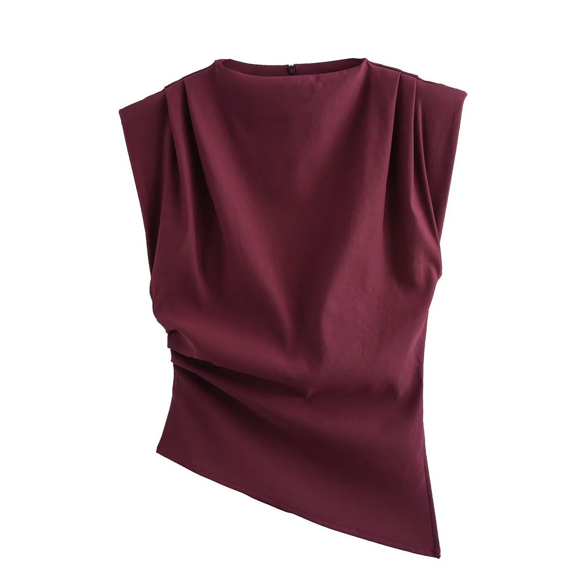 Women's Clothing DIY Women's Fashion Top Classic Pleated Padded Shoulder Design Style Clothing For Formal & Casual For Women_ecoleips.com
