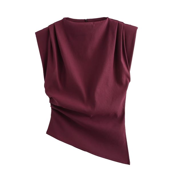 Women's Clothing DIY Women's Fashion Top Classic Pleated Padded Shoulder Design Style Clothing For Formal & Casual For Women_ecoleips.com