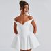 Autumn Sexy V-Neck Low-Cut Backless Bodycon Dress For Women - Slim Fit Party Cocktail Mini Dress (Black/White/Burgundy)_ecoleips.com